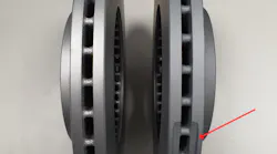 Brake disc with balance milling.