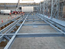 The BAC Series 3000 modules were installed on the existing concrete cold-water basin.