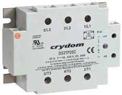 Solid state relays like Sensata’s 53TP Series offer long operational life of 5 million hours and can withstand harsh environments found in many industrial systems. Solid state relays like Sensata’s 53TP Series offer long operational life of 5 million hours and can withstand harsh environments found in many industrial systems.