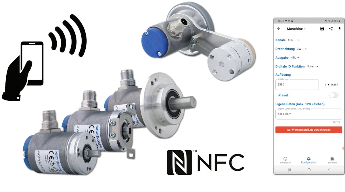 Wireless Encoder Series Uses Near Field Communication (NFC) for Easy ...