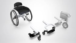 Modular wheelchair components