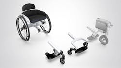 Modular wheelchair components Modular wheelchair components