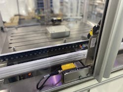 Pilz PSENcode with magnetic latching is used for guard doors on the FLEXBASE system. Pilz PSENcode with magnetic latching is used for guard doors on the FLEXBASE system.