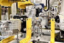 Stator and rotor assembly station. Stator and rotor assembly station.