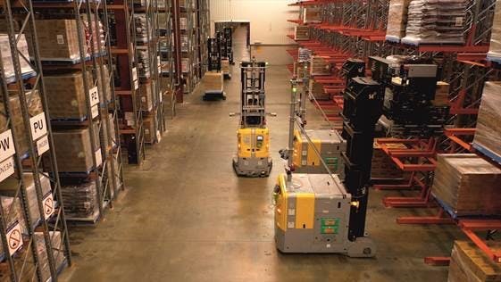 LGVs are designed to handle various pallet types with loads up to 3,400 lb.