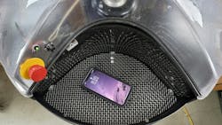 Tebots’ UV sanitation units could be used to disinfect personal items such as cellphones, tablets, face masks, ID badges, baseball caps, sunglasses, keys, wallets, jewelry, credit cards, bills, and coins. Tebots’ UV sanitation units could be used to disinfect personal items such as cellphones, tablets, face masks, ID badges, baseball caps, sunglasses, keys, wallets, jewelry, credit cards, bills, and coins.