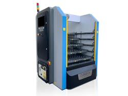 Tezmaksan's CubeBOX automation system is designed to operate up to 3 CNC machines continuously, addressing the industry's demand for increased efficiency. Tezmaksan's CubeBOX automation system is designed to operate up to 3 CNC machines continuously, addressing the industry's demand for increased efficiency.