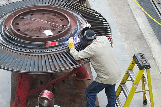 Complete blade sets can be manufactured in-house and installed by Sulzer.