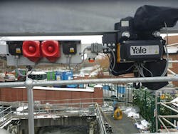 Tandem hoist control board with radio receivers. Tandem hoist control board with radio receivers.