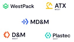 Informa markets, WestPack, MD&amp;M, ATX, Plastec, D&amp;M logos