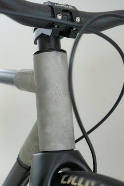 Noble details in the surface structure of the first bike from the 3D printer.