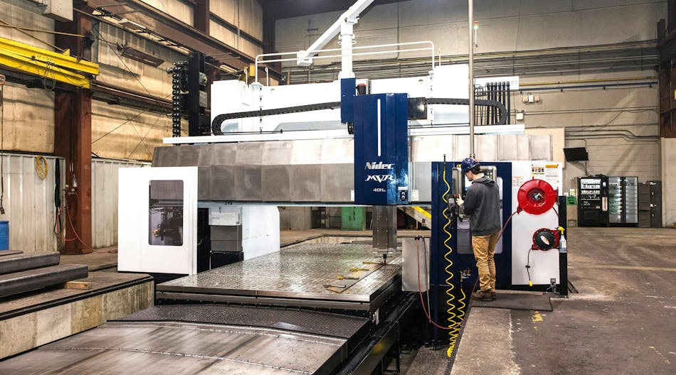 The MVR40Hx milling machine running at Miller Fabrication Solutions' facility.