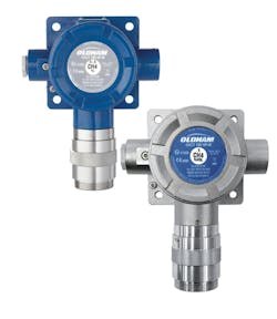 The OLCT 100-SIL2 fixed gas detector.