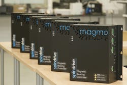 Magma X800 is an advanced magnetic bearing controller for active magnetic bearing systems. Magma X800 is suitable for a typical power range from 35 kW up to 3 MW with a rotational speed from 10,000 to 150,000 rpm and above. Magma X800 is an advanced magnetic bearing controller for active magnetic bearing systems. Magma X800 is suitable for a typical power range from 35 kW up to 3 MW with a rotational speed from 10,000 to 150,000 rpm and above.