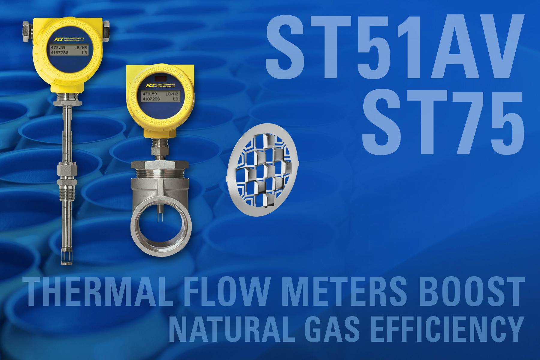 ST51AV & ST75 thermal flow meters