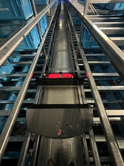 One Of Hw Arobotics' Shuttle Robots In Darwynn's Warehouse One Of Hw Arobotics' Shuttle Robots In Darwynn's Warehouse