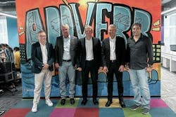 Left to right: Pieter Feenstra, CEO, Addverb EMEA; Dr. Volker Jungbluth, Head of Corporate Technology, Kardex; Dr. Jens Hardenacke, CEO, Kardex; Daniel Hauser, Managing Director, Kardex AS Solution; Sangeet Kumar, CEO, Addverb.