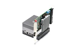 NVIDIA Jetson ATX Orin module shown here with BitFlow Claxon Fiber CoaXPress frame grabber. NVIDIA Jetson ATX Orin module shown here with BitFlow Claxon Fiber CoaXPress frame grabber.