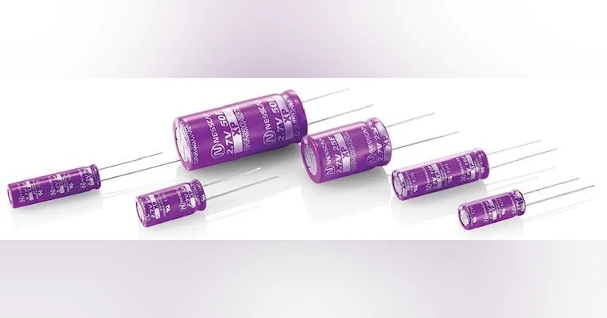 Expanded XP Series of Small Cell Ultracapacitors | New Equipment Digest