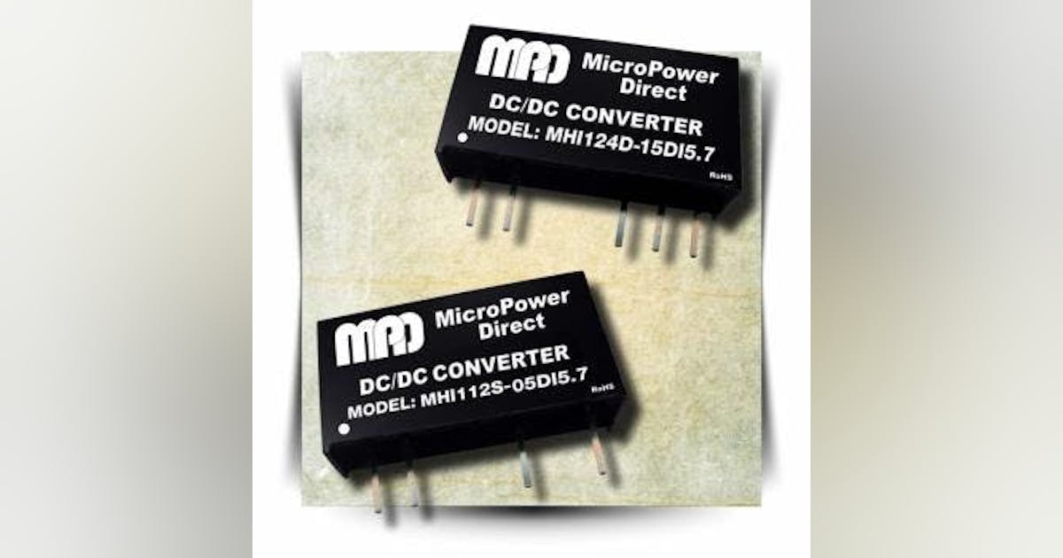 High Isolation DC/DC Converters Available in 40 Different Models | New ...
