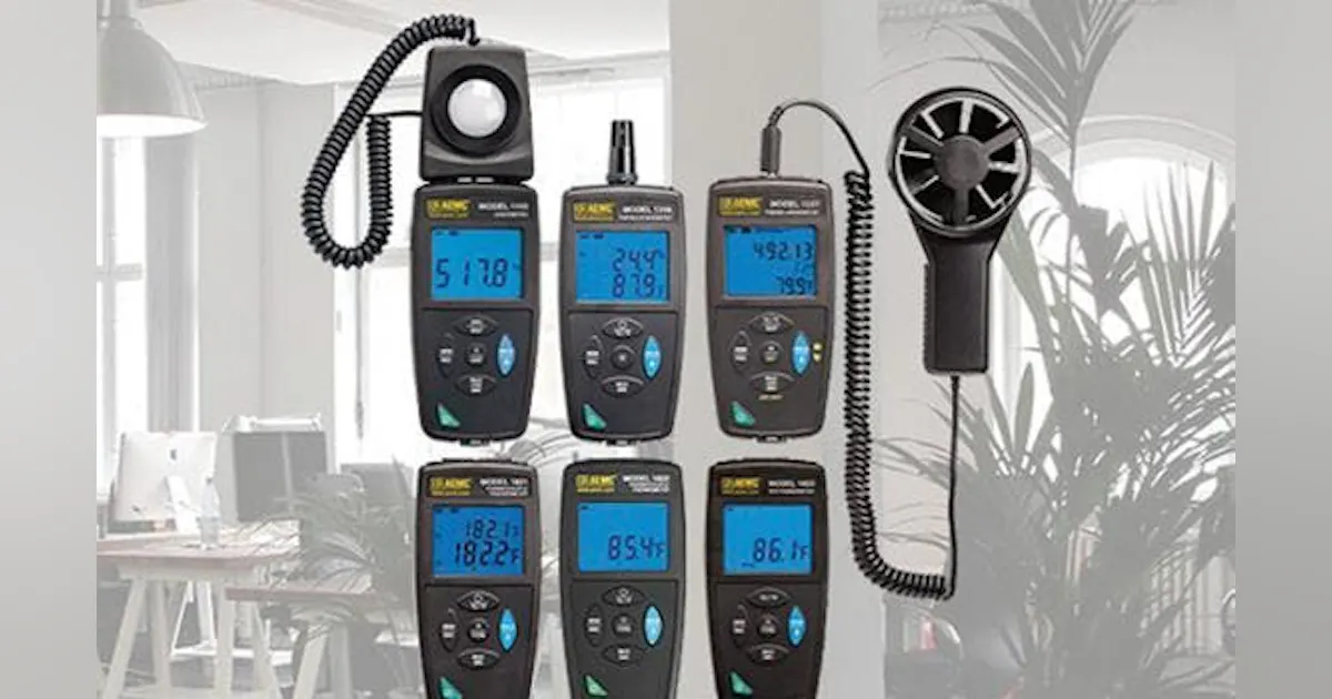 Environmental Meters for Light, Temperature, & Humidity (110, 1246 ...