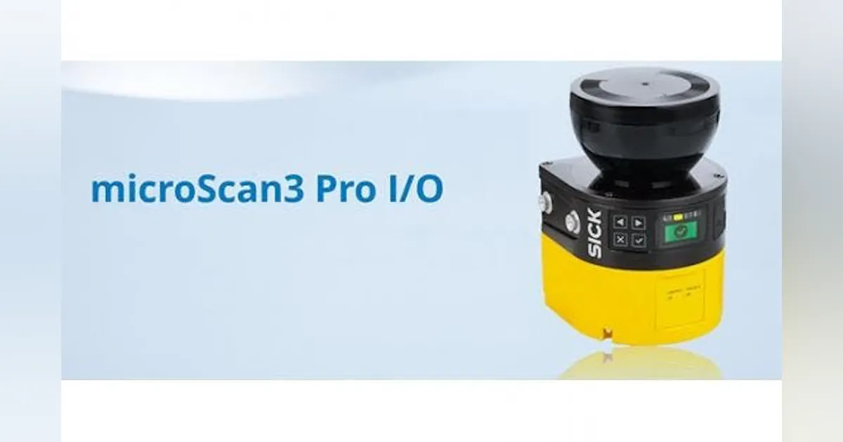 Nano Scan3 SICK USA Introduces the microScan3 Pro I/O Safety Laser Scanner | New ...