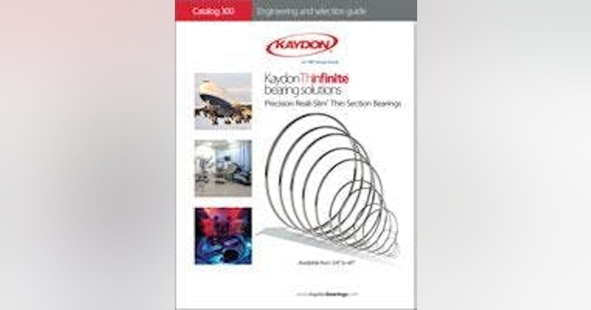 Thin Section Bearings Catalog New Equipment Digest