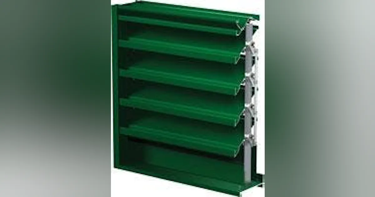 Normal Louver Blade Adjustable Louver with Drainable Blades | New Equipment Digest