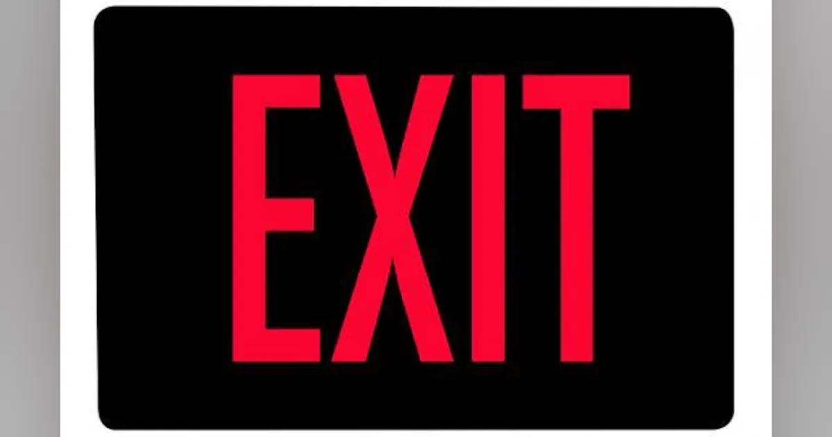 Tl2 Sign TL2.0 Die Cast Exit Sign is Tamper Resistant | New Equipment Digest