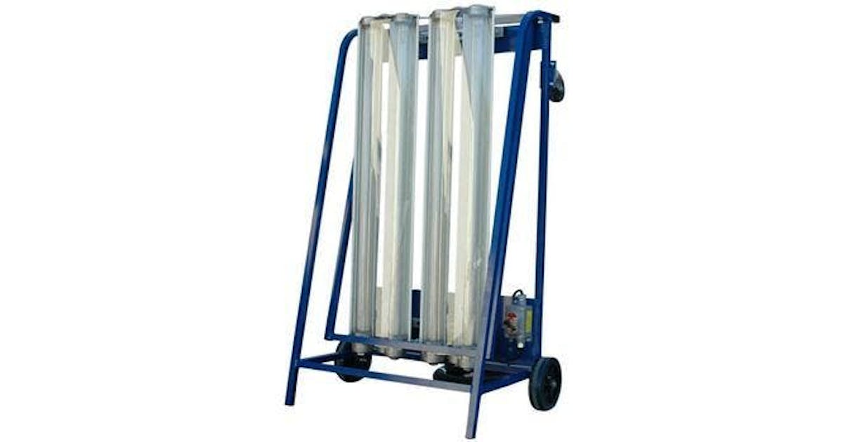 Upright Explosion Proof Fluorescent Light Cart with Wheels | New ...