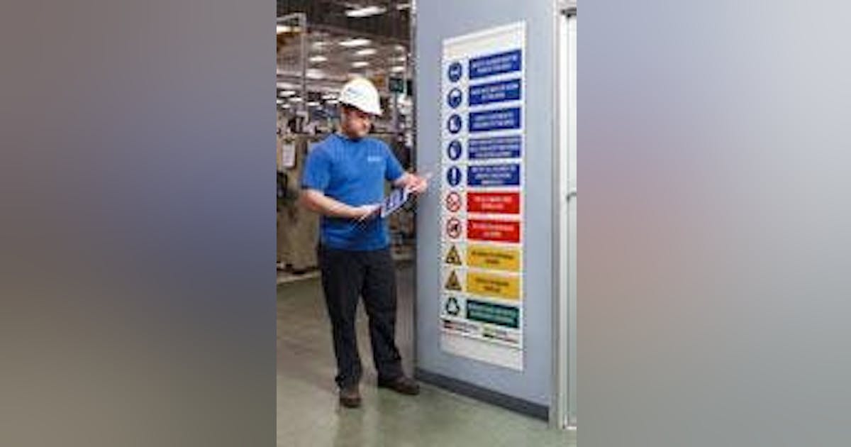 Safety Sign Sliders | New Equipment Digest