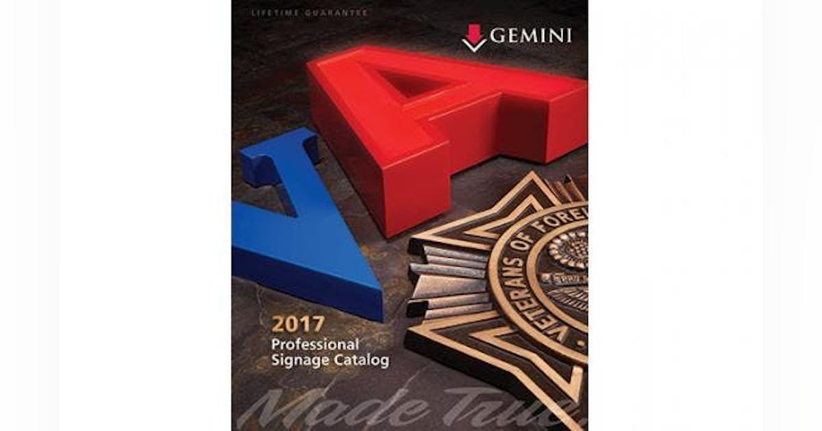 2017 Professional Signage Catalog New Equipment Digest