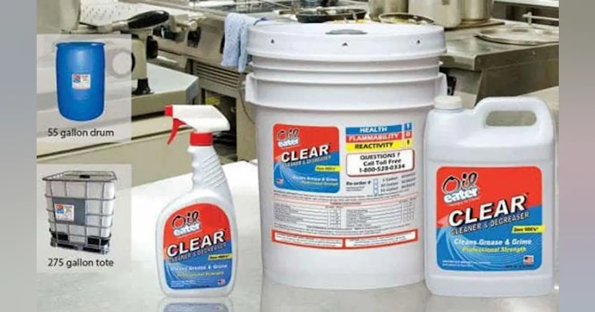 Kafko Kafko's Oil Eater Clear Cleaner & Degreaser has Zero VOCs | New ...