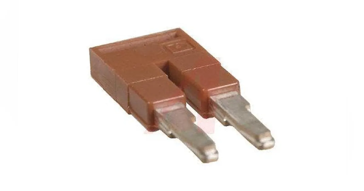 Bridge; Plug-In Bridge; 2; Red; Cross connections in the terminal ...