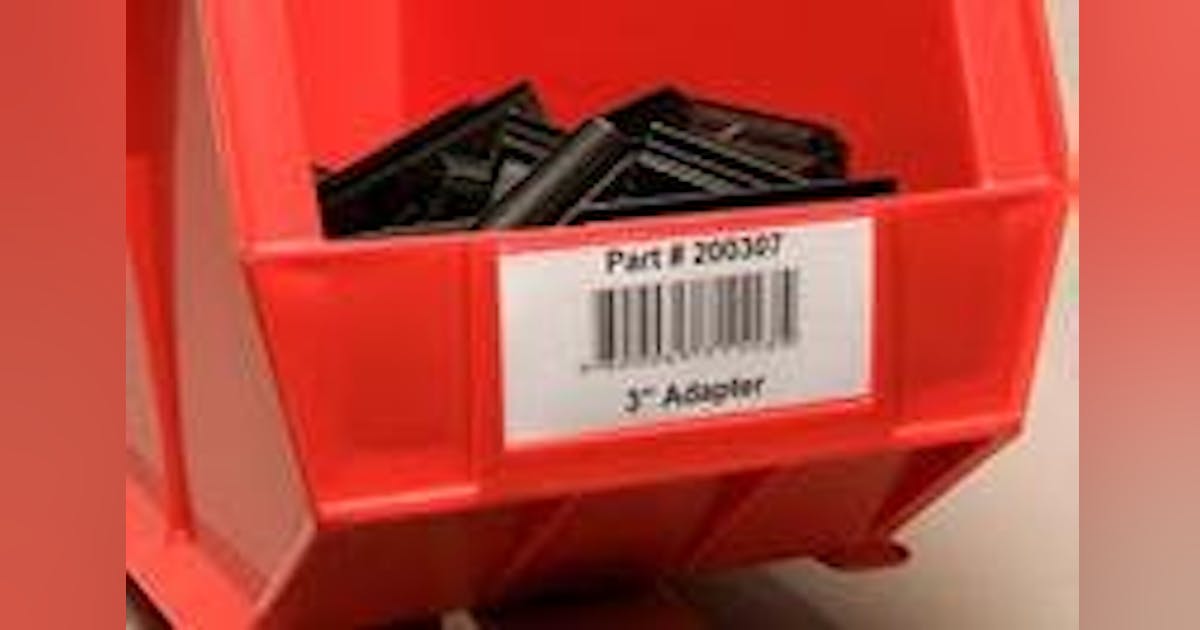 Label Holders for Slotted Plastic Bins | New Equipment Digest