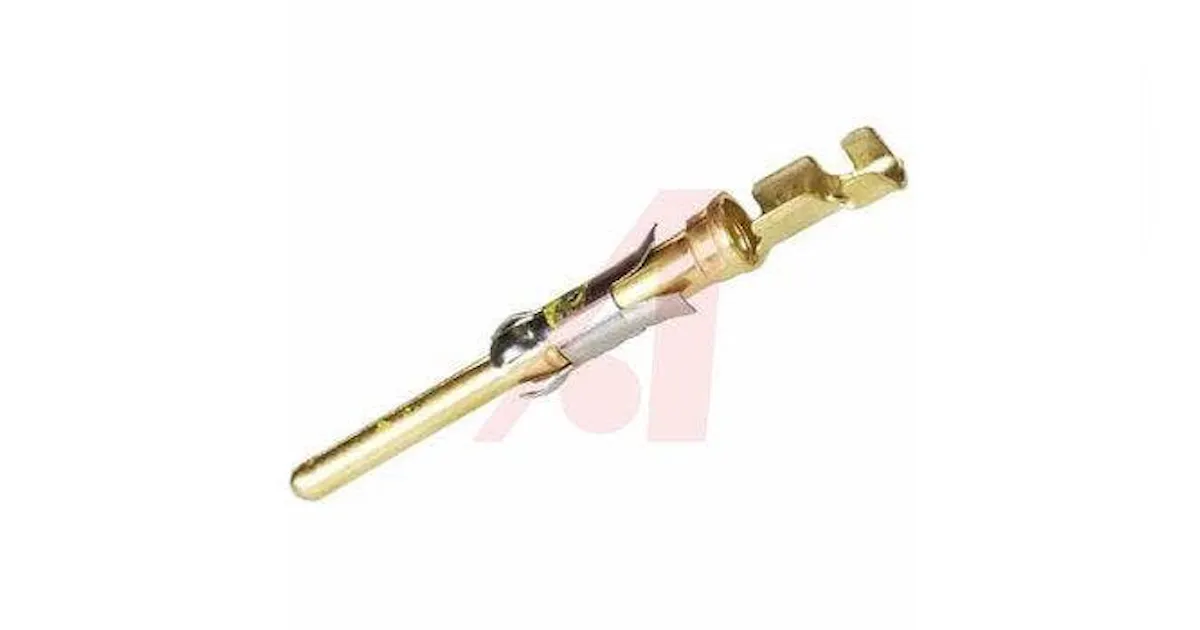 Machine. Contact Pin Contact; Pin; 16; Brass; Signal; Gold (15) over Nickel (50); 24-20 AWG ...