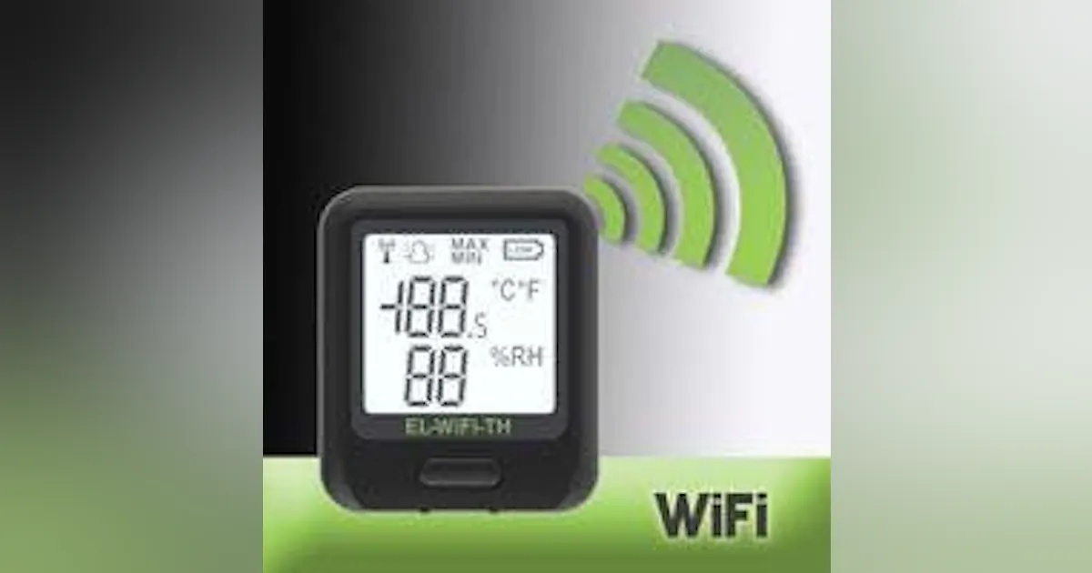 WiFi Temperature & Humidity Data Logging Sensor | New Equipment Digest