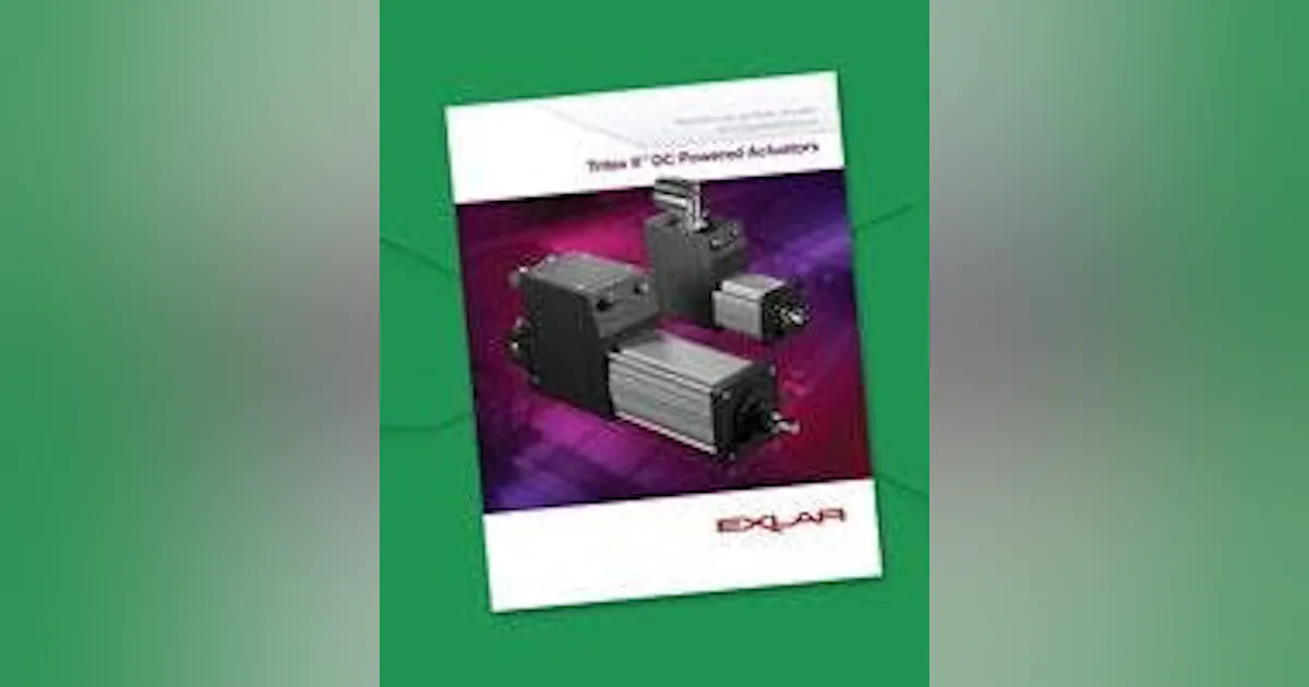 DC Powered Actuators Brochure | New Equipment Digest