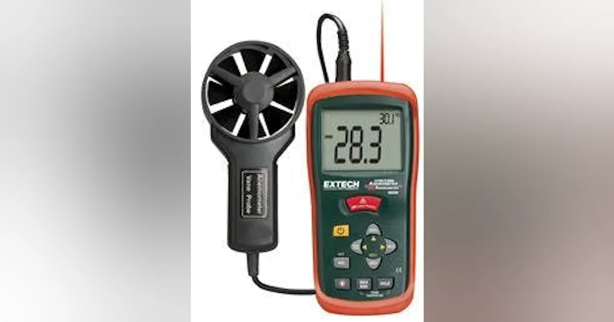 CFM/CMM Mini Thermo-Anemometer with built-in InfaRed Thermometer | New ...