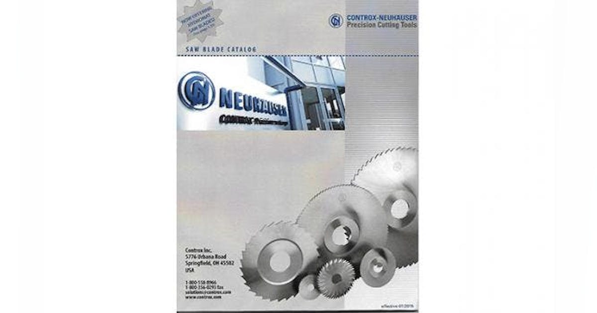 Cutting Catalog Saw Blades and Side Mills New Equipment Digest