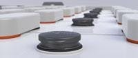 EzBattery Check Watering System Caps - Battery Water Level Monitors With 1/4-Turn Twist Lock, Orange