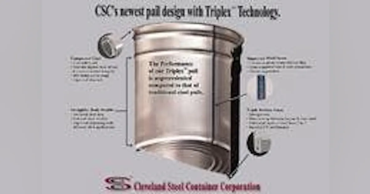Manufacturing Using Pails Steel Pails | New Equipment Digest