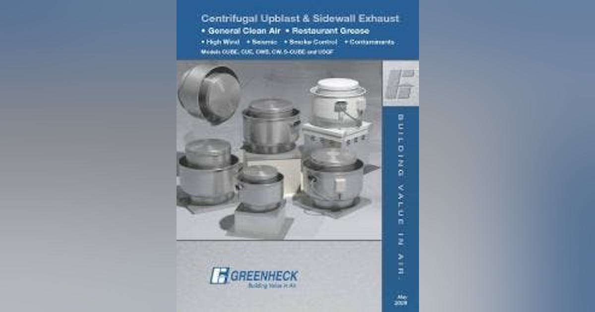 Centrifugal Upblast and Sidewall Exhaust Fan Catalog New Equipment Digest