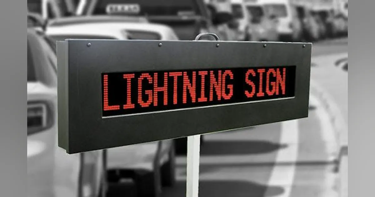 Led Message Signs F LED Message Sign | New Equipment Digest