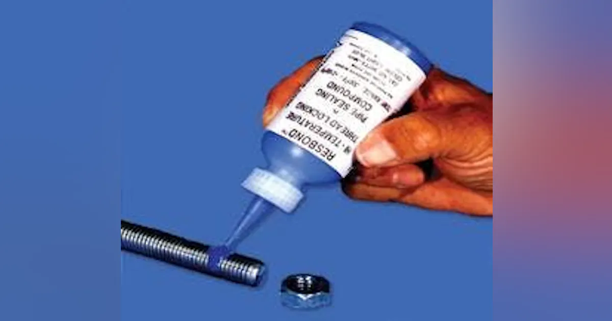 2100ºF No Drip Gel Thread-Lockers and Pipe Sealants Applied with ...