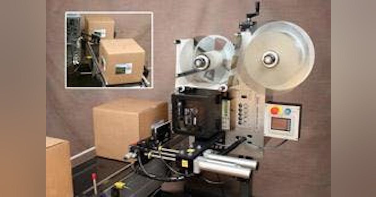 labeling system that prints and applies two case labels in a single ...