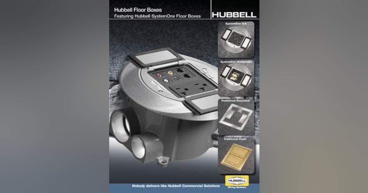 Wide Range of Floor Box Applications Illustrated in New Hubbell