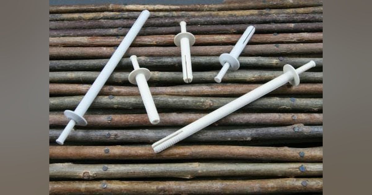 Two-piece 1/4” all plastic Truss Head Anchor Rivets | New Equipment Digest