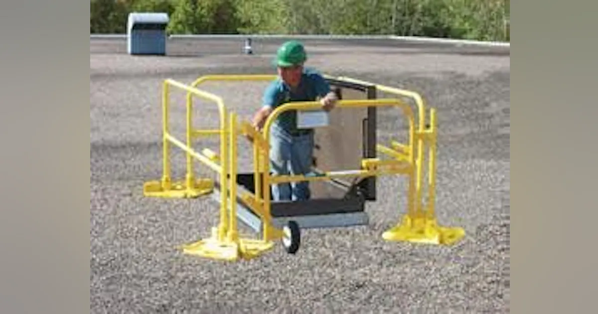 Free-Standing Fall Protection–No Tools Needed | New Equipment Digest