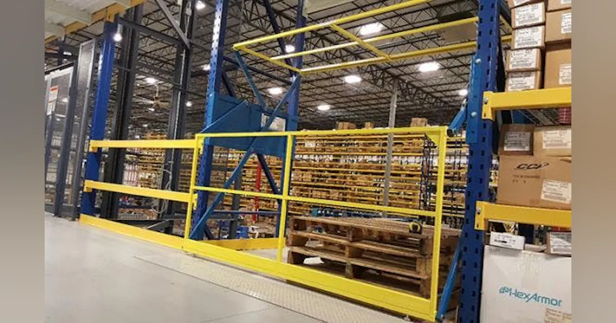 Gate For Racks Rack-Supported Pivot Safety Gate | New Equipment Digest